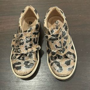 Old soles Kids Velcro sparkly slip on 32/1US